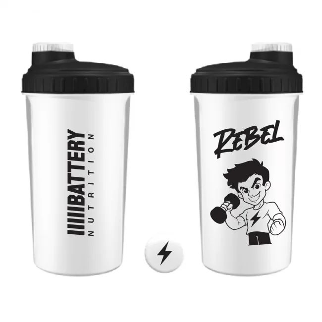 1 (3) BATTERY REBEL SHAKER WHITE, 700ml - Slika 1