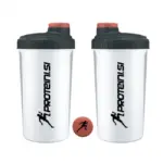 PROTEINI.SI SHAKER TRANSPARENT WHITE-BLACK, 700ml