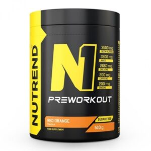 nutrend n1 preworkout red orange