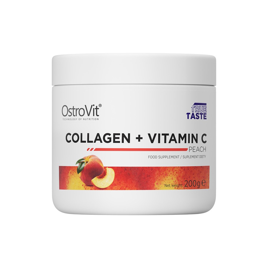 ostrovit collagen + vitamin c peach