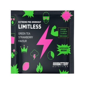 battery limitless grean tea strawberry kesica