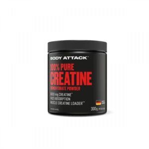 body attack 100% pure creatine powder 300g