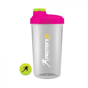 proteini.si shaker transparent pink 700ml