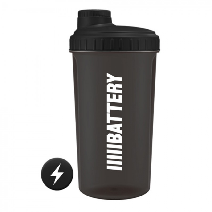 9183.jpg BATTERY SHAKER 700ml, TRANSPARENTNO-CRNI - Slika 1